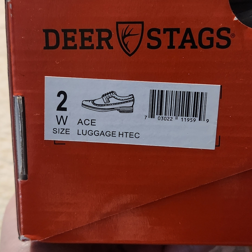 Boys Deer Stags dress shoes brown